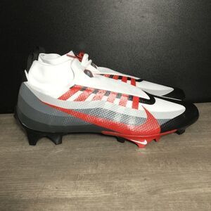 Nike Vapor Edge Pro 360 Football Cleats Grey Red White Black DV0778-002 Men's 13